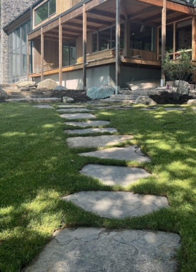 Flagstone de pierre naturelle Brun Forestier - Jumbo